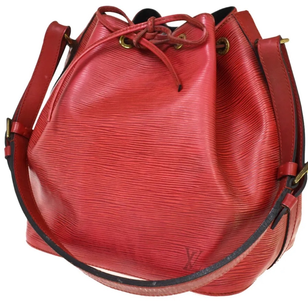 LOUIS VUITTON RED EPI LEATHER PETIT NOE BAG